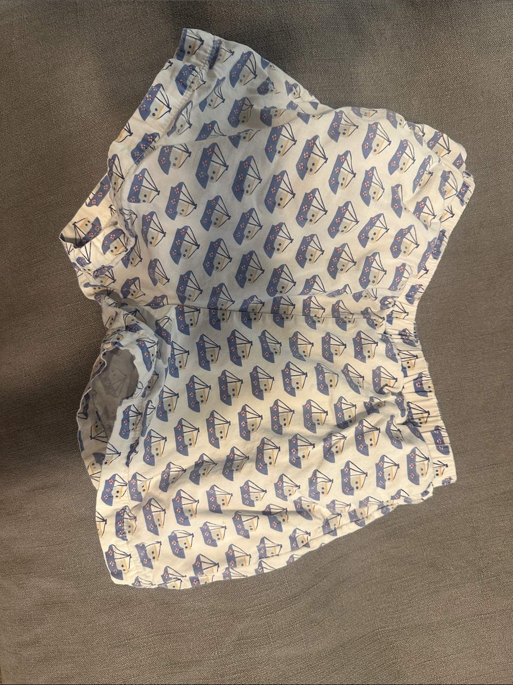 Lila and Hayes  Boat Print Shorts